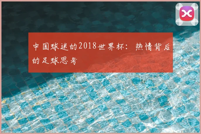 中国球迷的2018世界杯：热情背后的足球思考